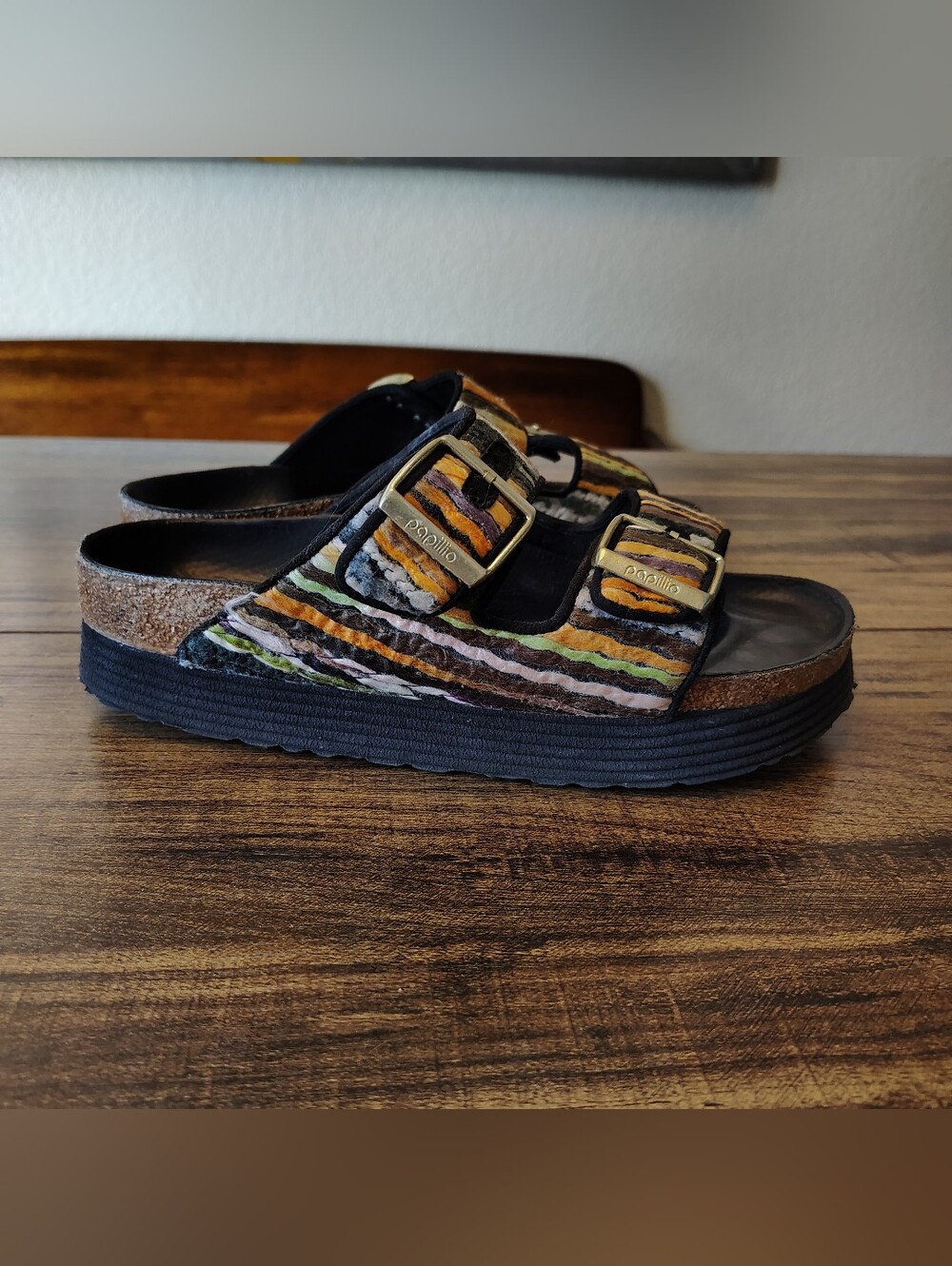 Birkenstock Papillio ARIZONA YARN Platform Sandals Women's EU 39 8-8.5